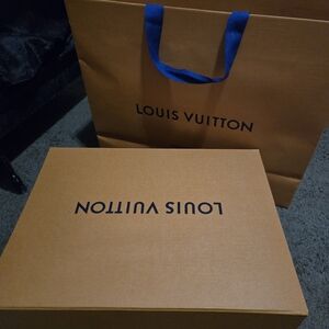 Louis Vuitton Orange and Blue Gift Box & Bag